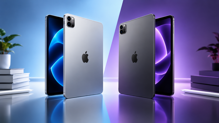 iPad Pro M5 and iPad Pro M4 side by side