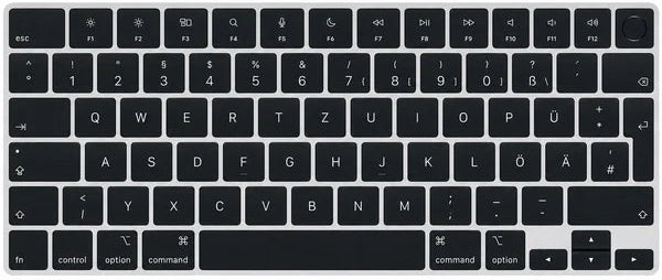 German QWERTZ keyboard layout