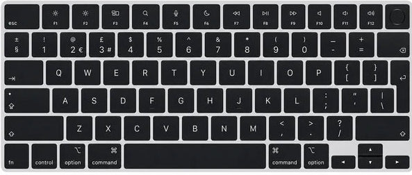 UK English QWERTY keyboard layout