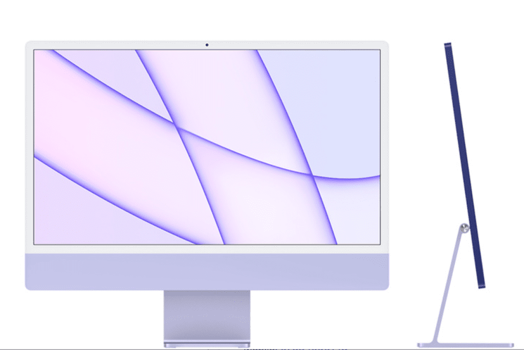 2021 Apple iMac (24-inch, Apple M1 chip with 8‑core CPU and 8‑core GPU, 8GB  RAM, 256GB) - Purple - A Grade 